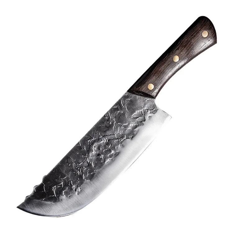 8-Inch Handmade Forged Chinese Chef Cleaver | 5Cr15 Steel Kitchen Cleaver Knife Axl Meat Cleaver