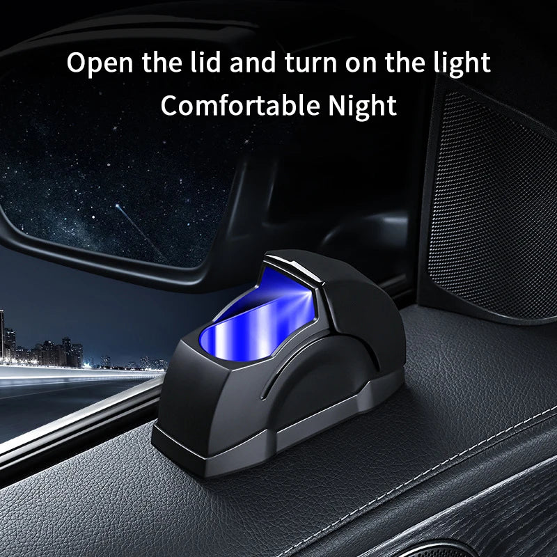 Car Door Ashtray with Lid – Smokeless Portable Auto Ashtray Car Ashtray Axl