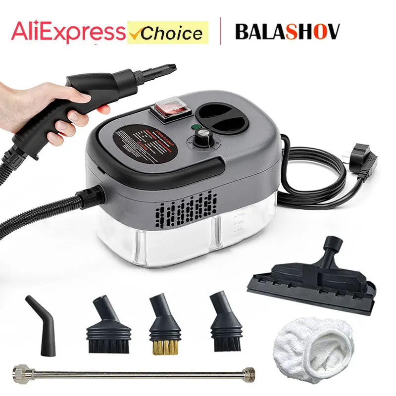 BALASHOV 2500W Handheld Steam Cleaner – Car, Kitchen & Home Handheld Steam Cleaner Axl