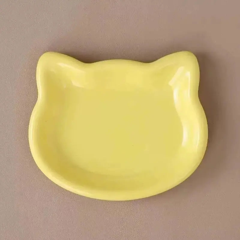 Cat Head Shaped Pet Bowl – BPA-Free Whisker-Friendly Feeder Cat Feeding Bowl Axl A2