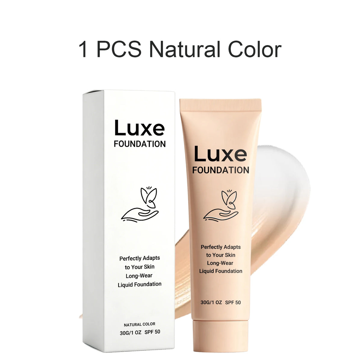 Luxe Color-Changing Liquid Foundation SPF 50 – Natural Glow 30g Liquid Foundation Axl 1PCS Natural Color