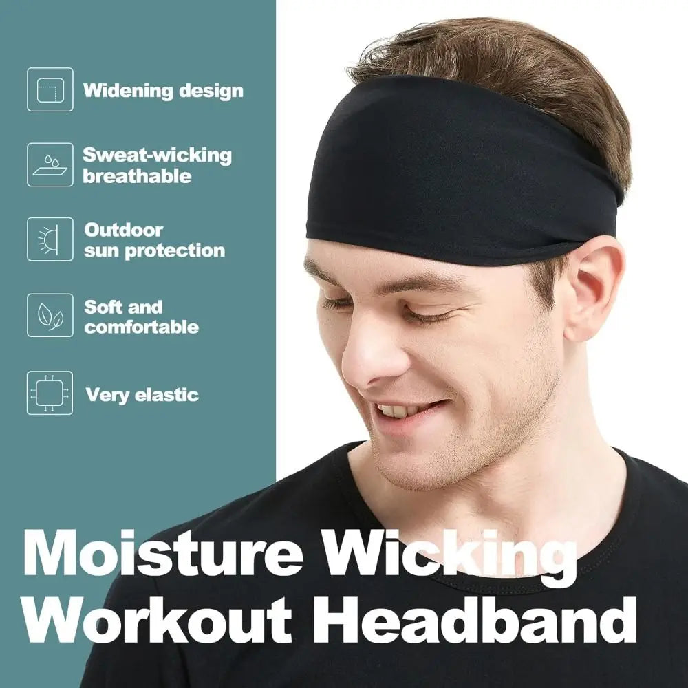 Men's Non-Slip Moisture-Wicking Workout Headband Quick-Dry Sports Headband Axl