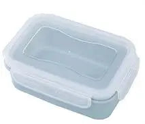 Mini Sealed Food Storage Containers – Round & Square Plastic Food Storage Container Axl square-Blue