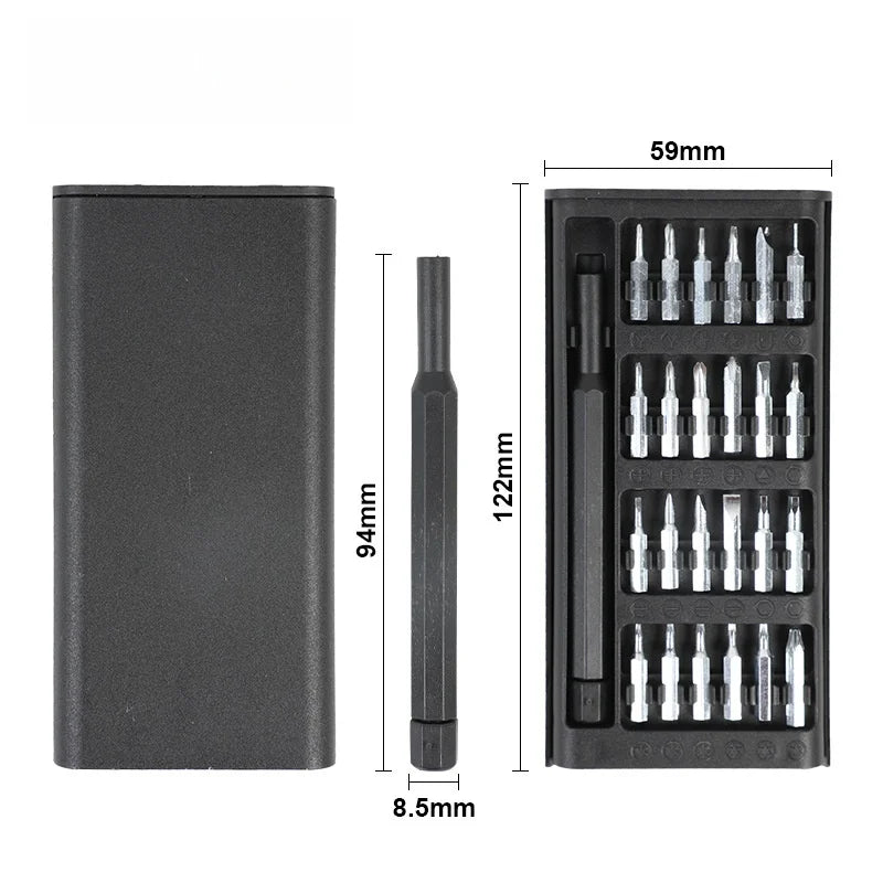 25-in-1 Mini Precision Screwdriver Set for Electronics Repair Precision Screwdriver Set Axl small size