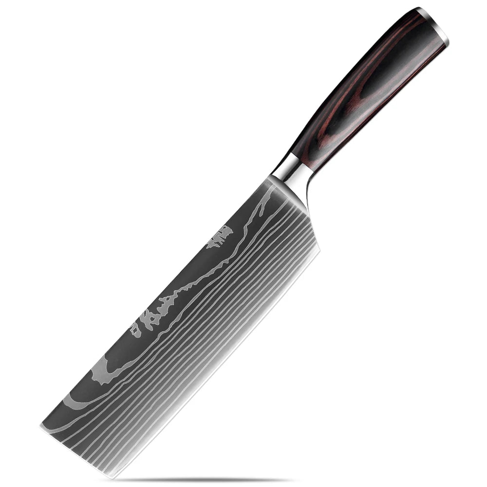 XITUO Damascus Chef Knife Set 1–10 Pcs | Ultra-Sharp Kitchen Knives Chef Knife Set Axl Nakiri Knife