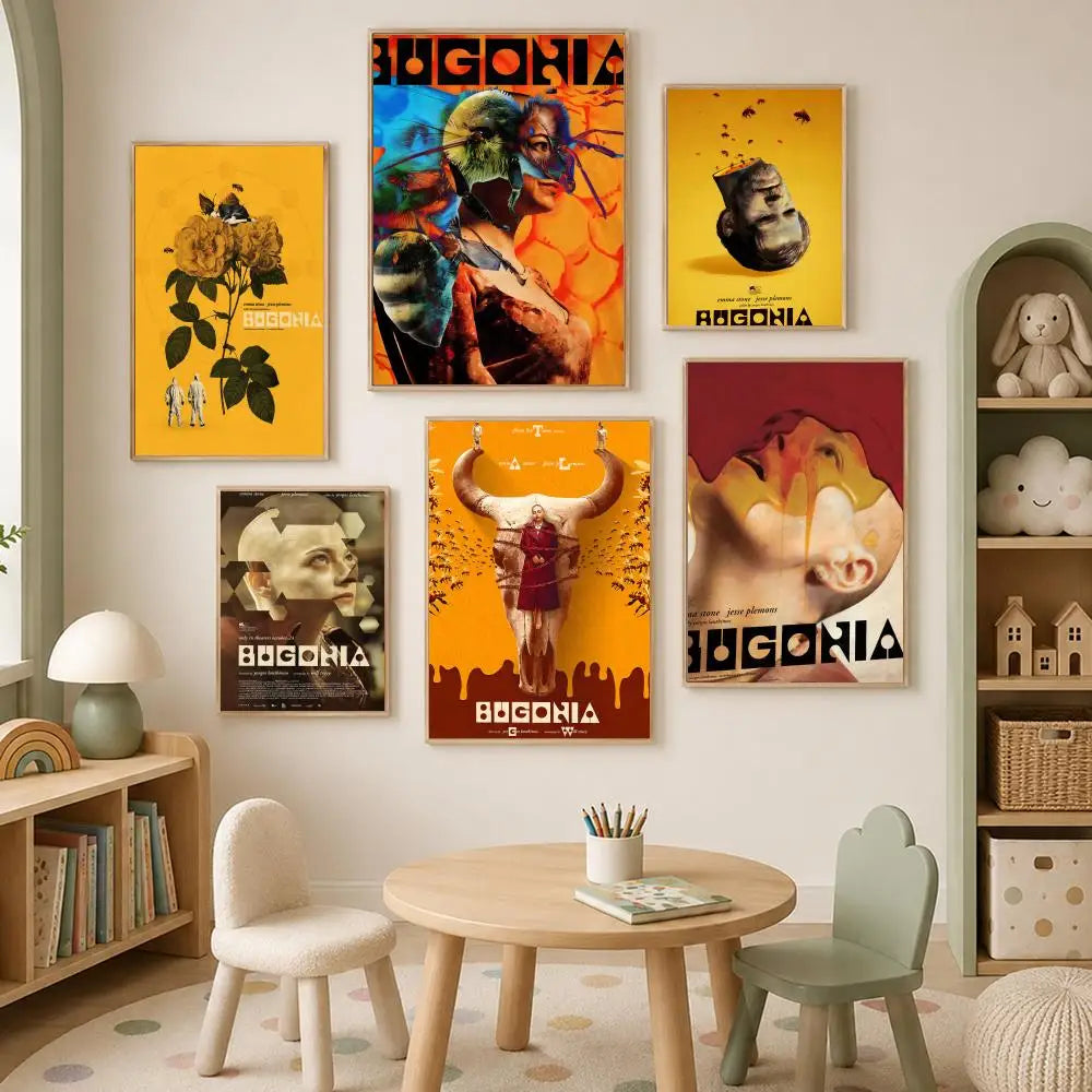 Bugonia Movie Poster Self-Stick HD PVC Waterproof Wall Art Movie Wall Poster Axl