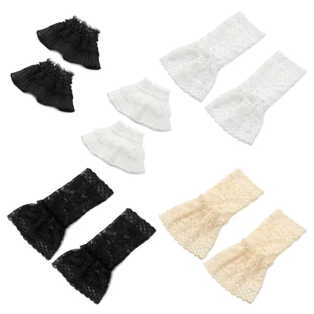 Lace Ruffle Detachable Fake Cuffs – Decorative Sleeve Cuffs Decorative Sleeve Cuffs Axl