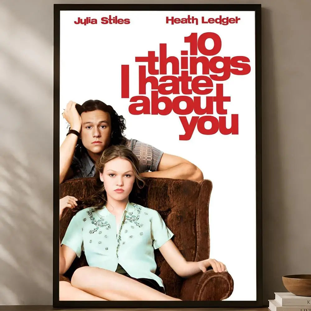10 Things I Hate About You Poster – HD PVC Self-Stick Wall Art Movie Wall Poster Axl White06 15X20cmNoframe