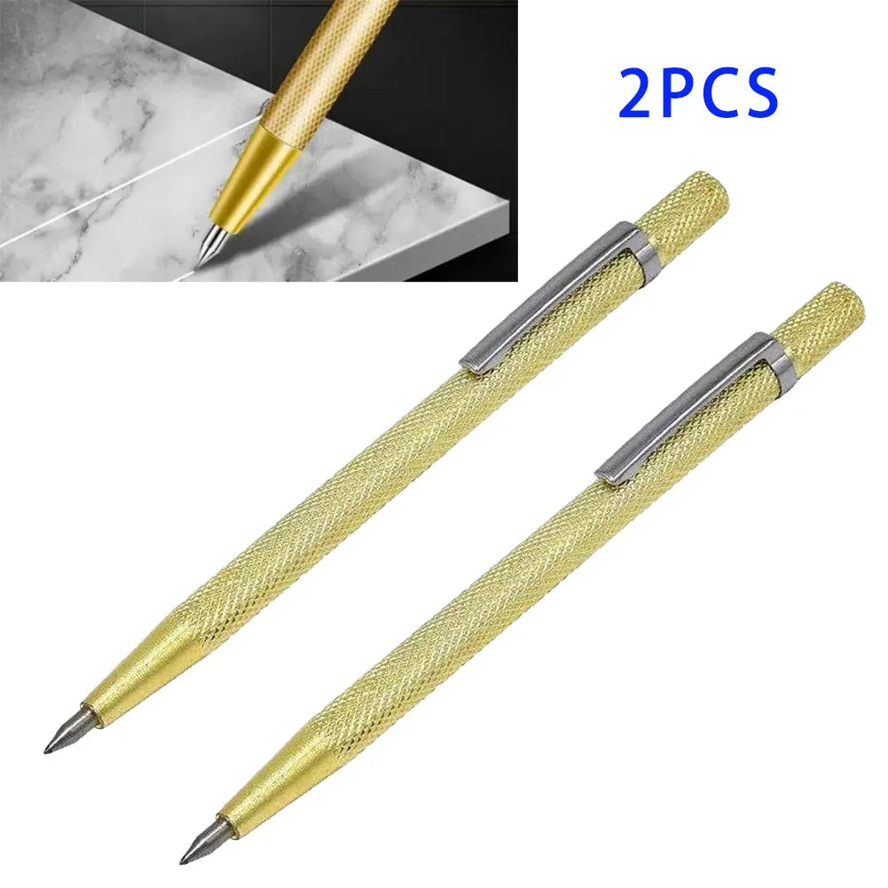 2-Pack Carbide Tip Scriber Pens – Glass, Tile & Metal Marking Carbide Scriber Pen Axl