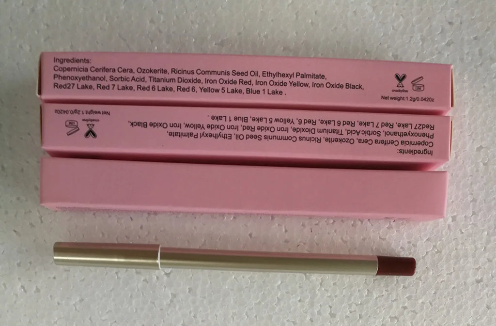 15-Color Waterproof Vegan Lip Liner Set – Nude & Long-Lasting Lip Liner Set Axl