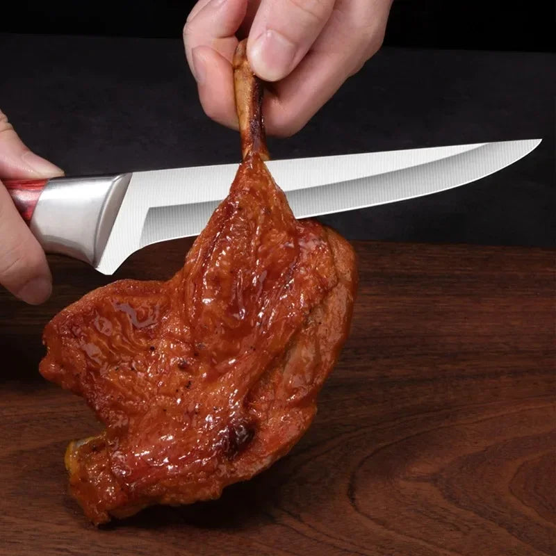 Stainless Steel Boning Knife – BBQ & Kitchen Meat Knife Boning Knife Axl