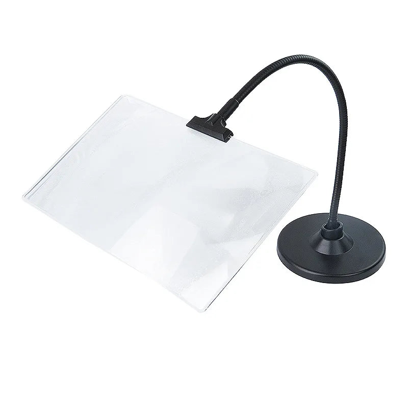 4X Desktop Magnifying Glass with LED Light & Bracket – Extra Large Desktop Magnifying Glass Axl