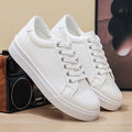 YBQJOO Men's Leather Slip-On Sneakers – Breathable Casual Shoes Men's Casual Sneakers Axl White 41