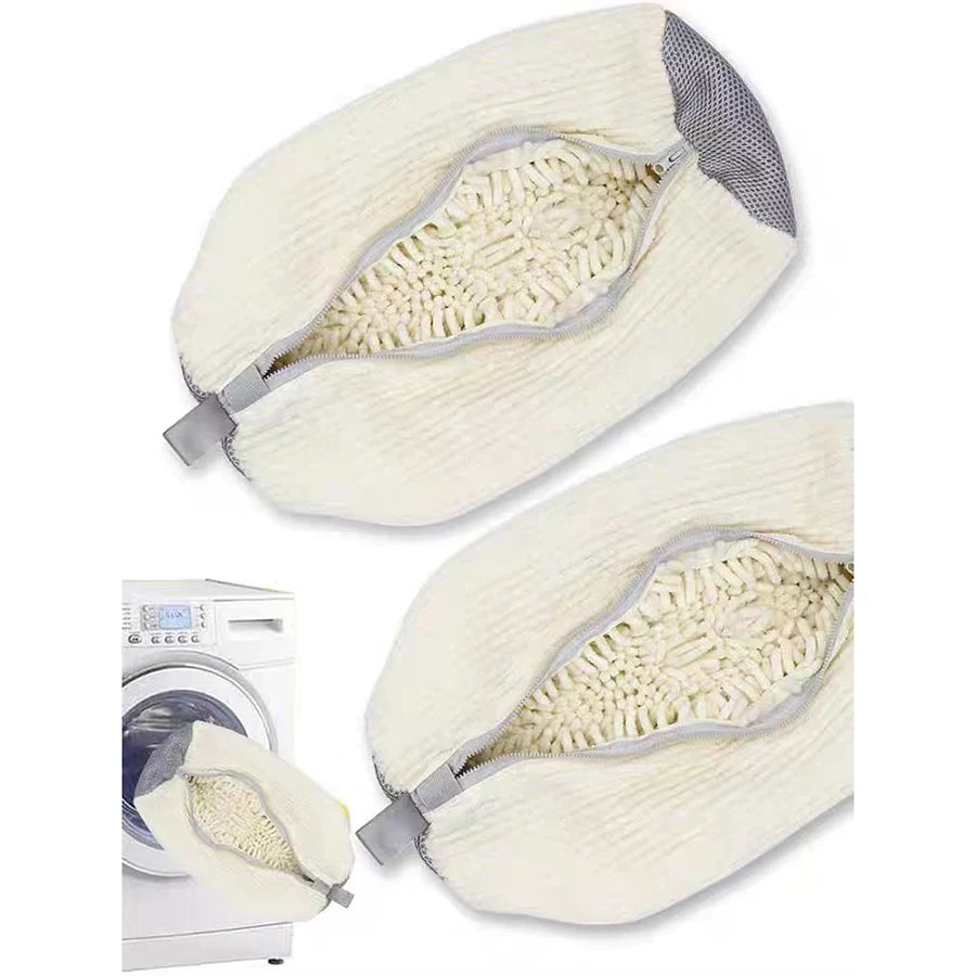 360° Fluffy Fiber Shoe Washing Bag – Reusable Laundry Bag Shoe Laundry Bag Axl
