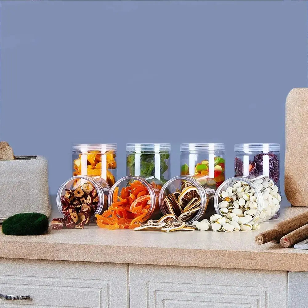 Clear Airtight Food Storage Jar – PET Plastic Sealed Container Food Storage Jar Axl