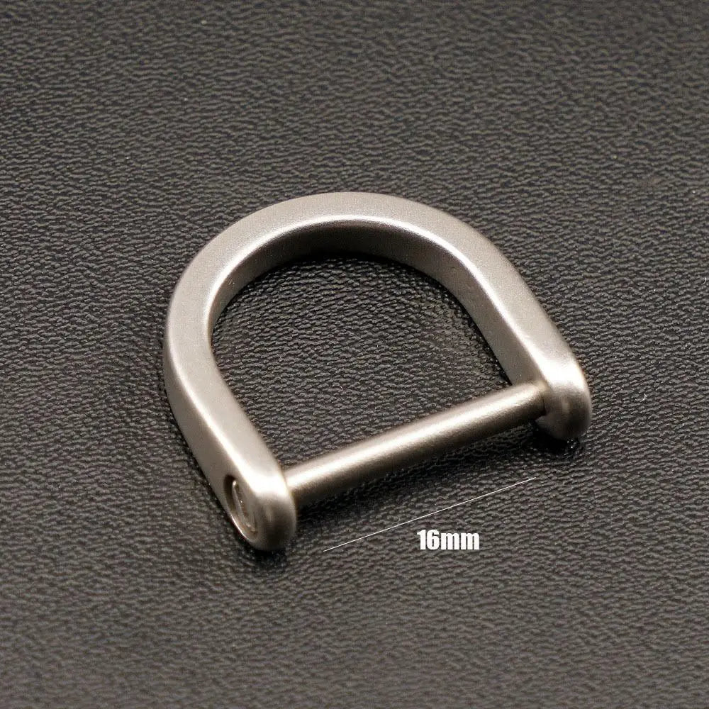 Titanium Alloy Horseshoe Buckle Carabiner – EDC Keychain Hook Carabiner Buckle Hook Axl Grey-16mm