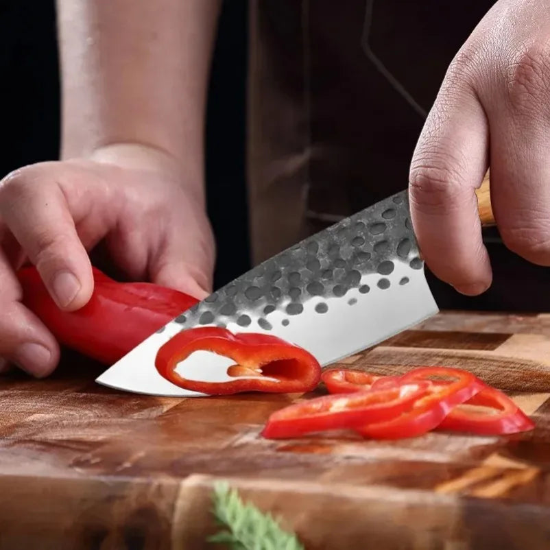 Hand Forged Kitchen Knife – Cleaver, Boning & Slicing Blade Kitchen Knife Axl