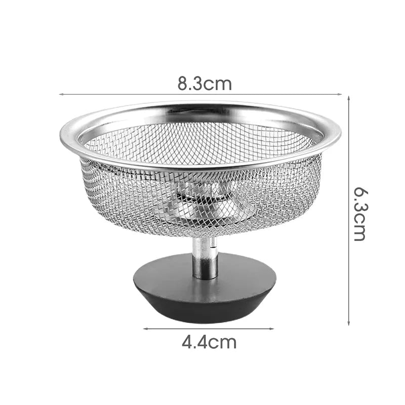 Stainless Steel Sink Strainer & Drain Filter Catcher Sink Drain Strainer Axl Silver
