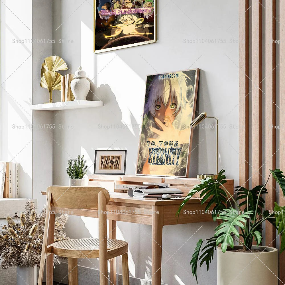 To Your Eternity Anime Poster – Waterproof Self-Adhesive Wall Art Anime Wall Poster Axl
