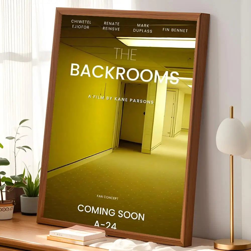 Backrooms Poster Self-Stick HD Waterproof Wall Art Decor Wall Art Poster Axl