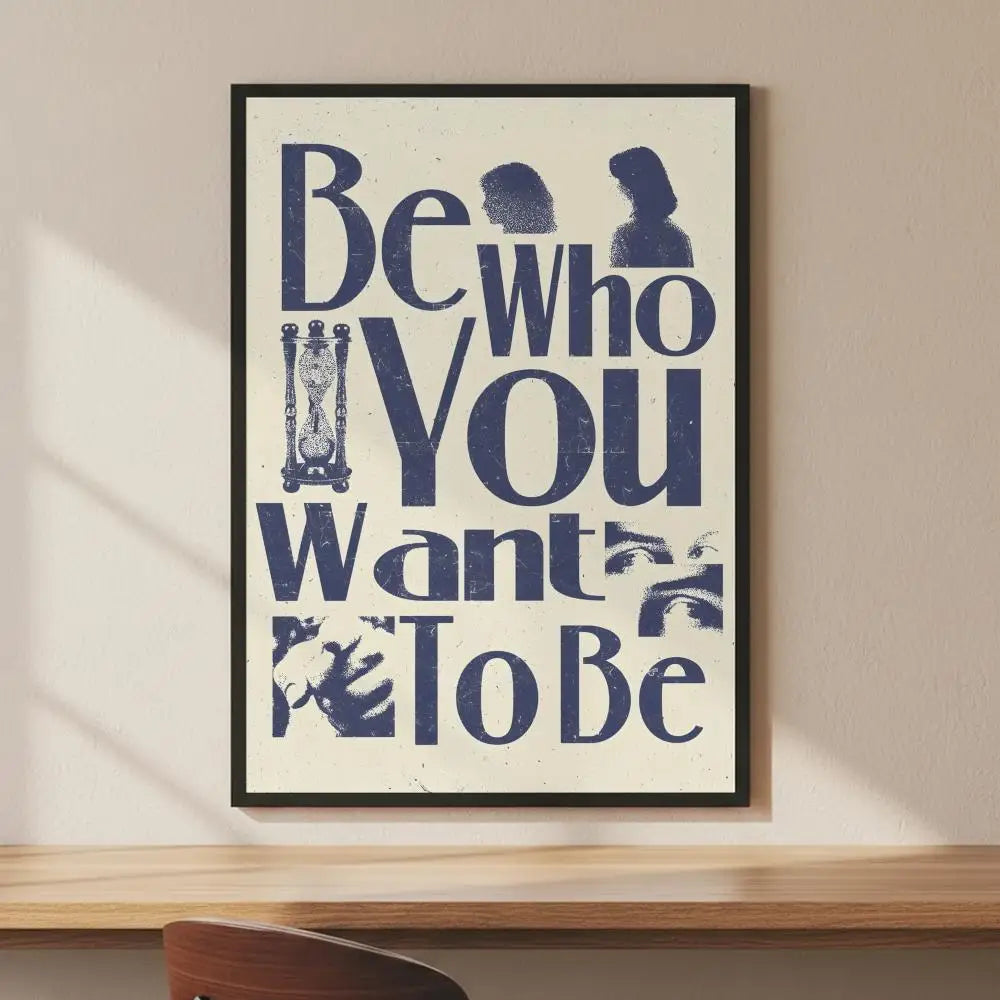 Vintage Quotes & Shapes HD Art Poster – Self-Adhesive Wall Decor Wall Art Poster Axl White2 50X70cmNoframe