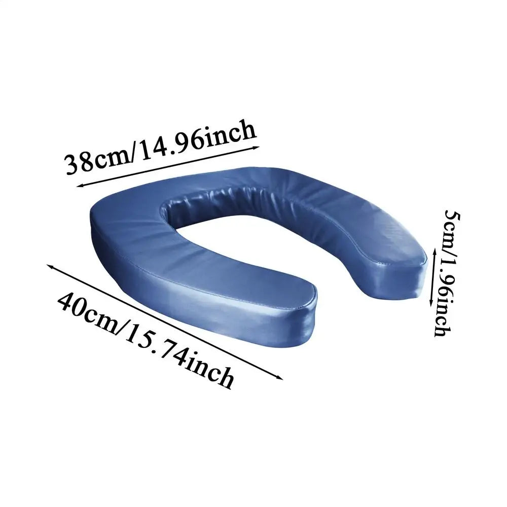 Portable Padded Toilet Seat Riser – Elevated Lift Assist Toilet Seat Riser Axl Blue
