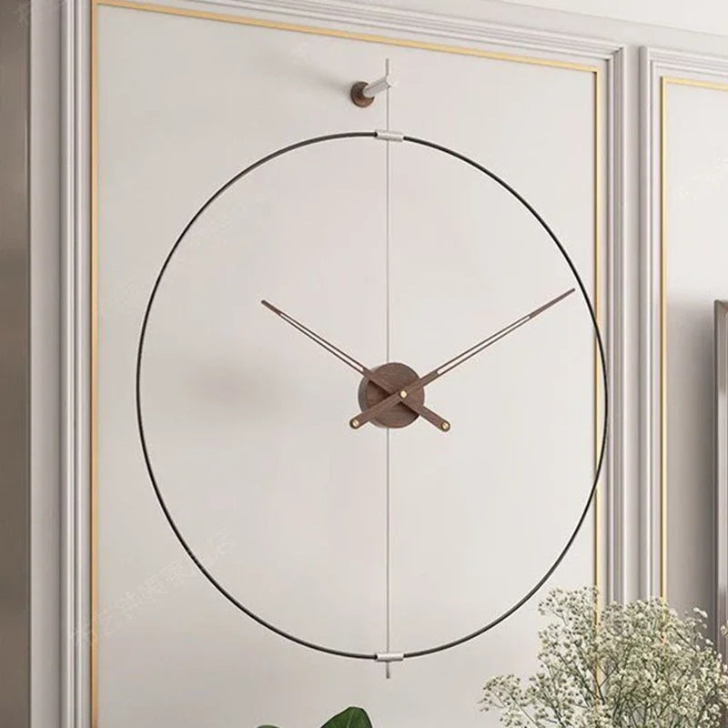 Large Silent Wall Clock – Nordic Minimalist Luxury Decor Wall Clock Axl