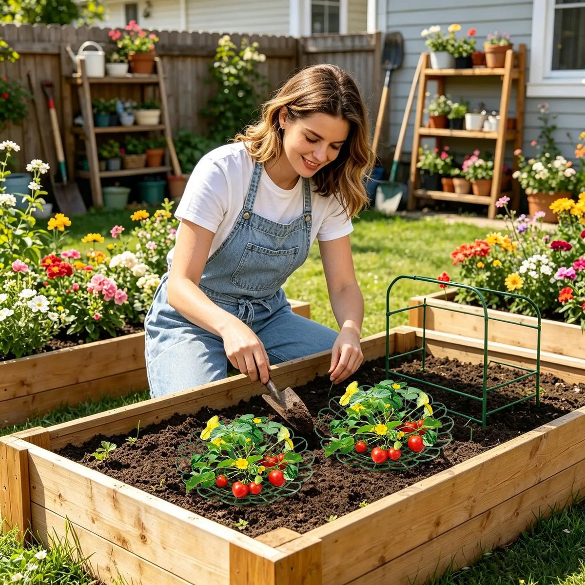 Strawberry Plant Support Stand – Potted Growing Frame Plant Support Frame Axl