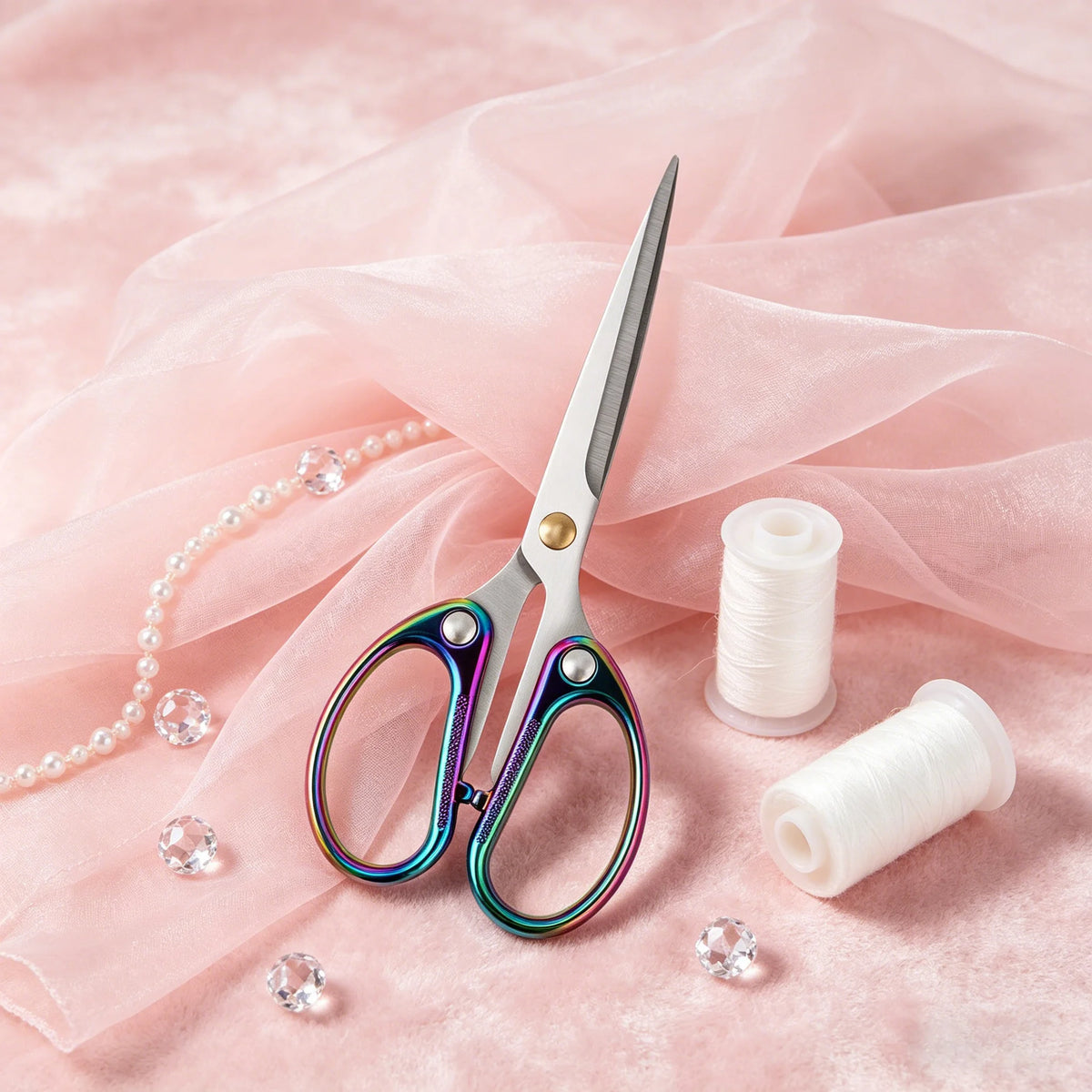 Premium Tailor & Embroidery Scissors – Stainless Steel 1 or 2 Pcs Tailor Scissors Axl Scissors-Color