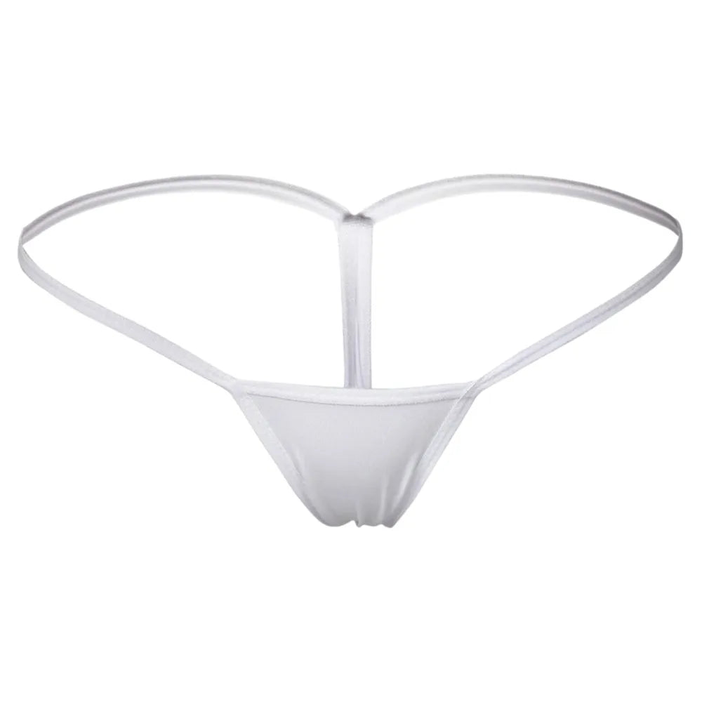 Women's Seamless Low-Rise Thong Underwear | G-String Panties Thong Underwear Axl White L 1pc