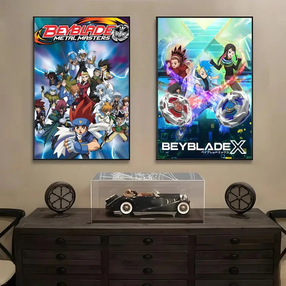 Anime Beyblade X Removable Wall Sticker Poster | HD Decor Wall Sticker Poster Axl