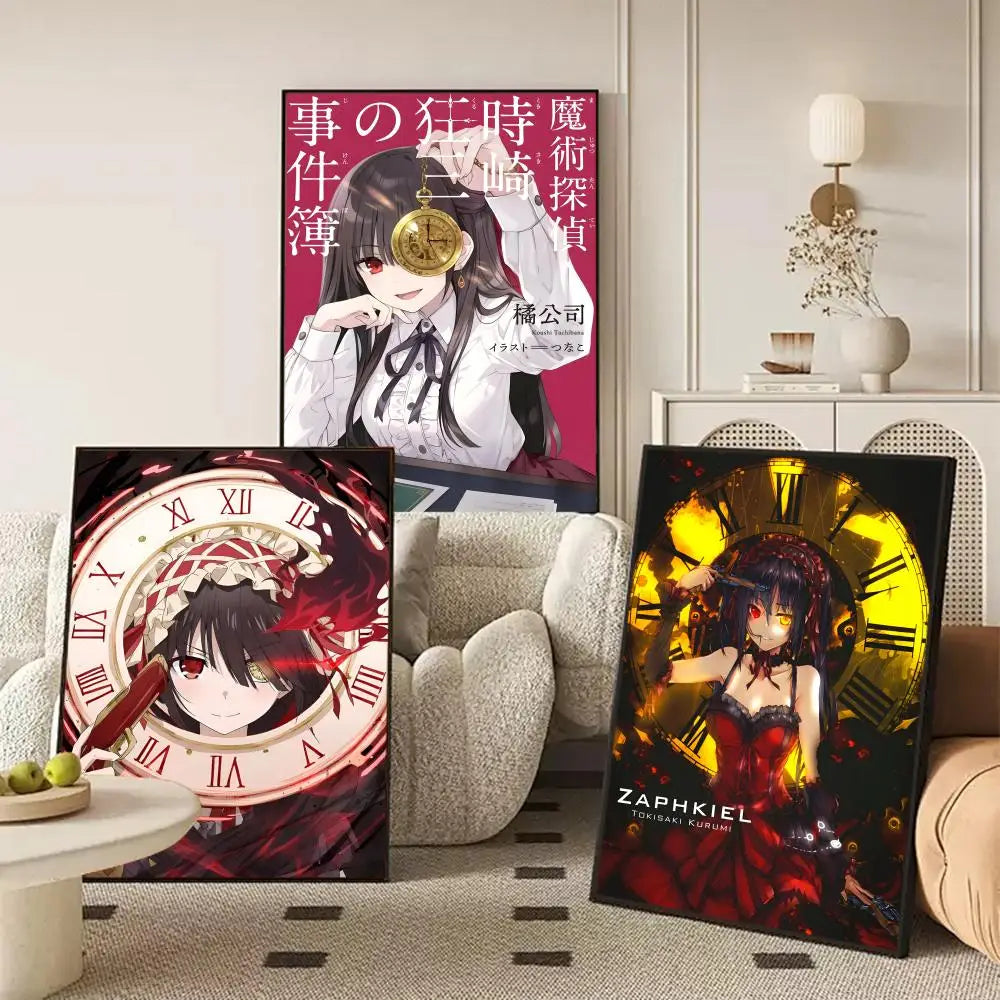 Kurumi Tokisaki Anime Wall Poster Sticker – HD Decal Art Anime Wall Decal Axl