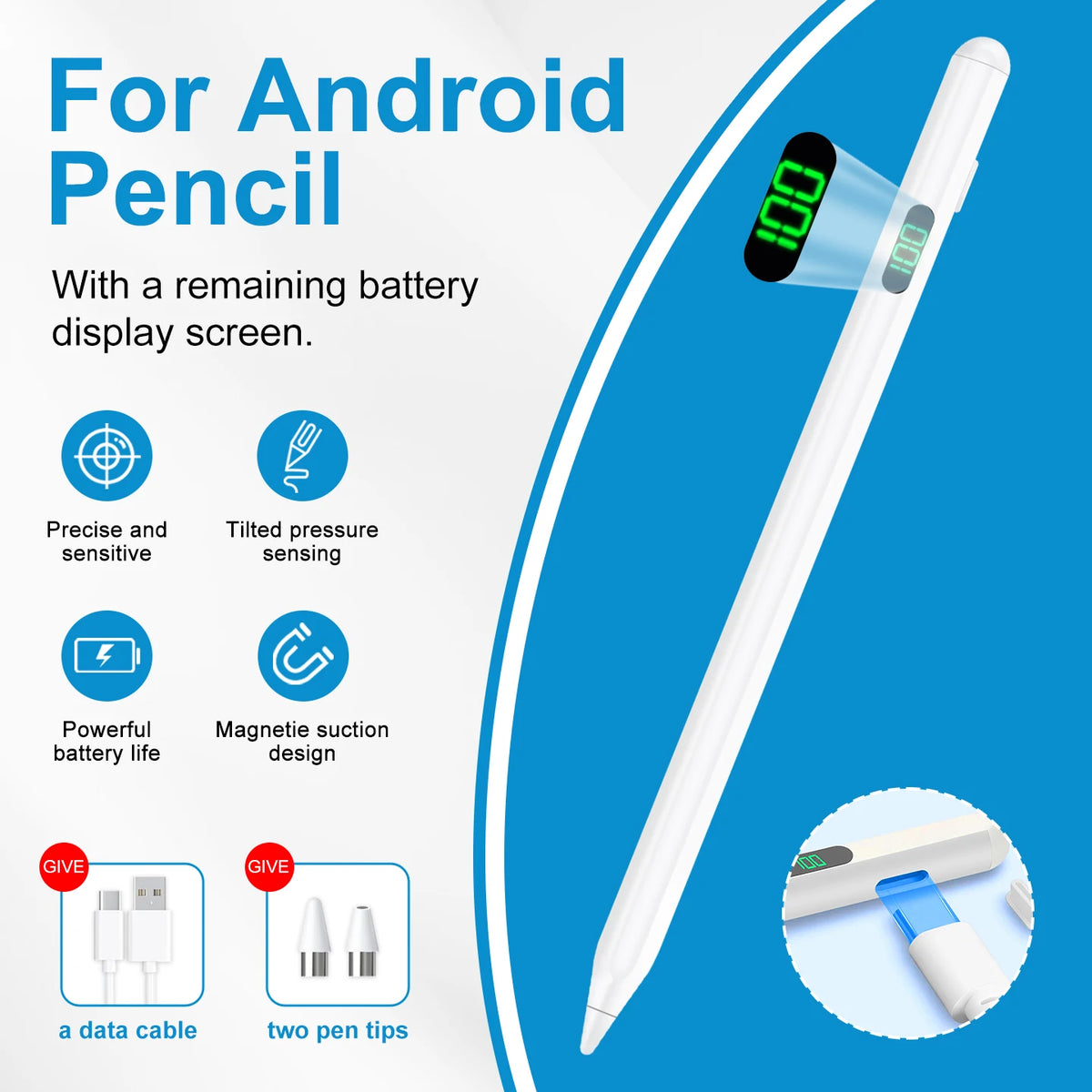 Universal Active Stylus Pen for iPad Android & Samsung Tablets Tablet Stylus Pen Axl