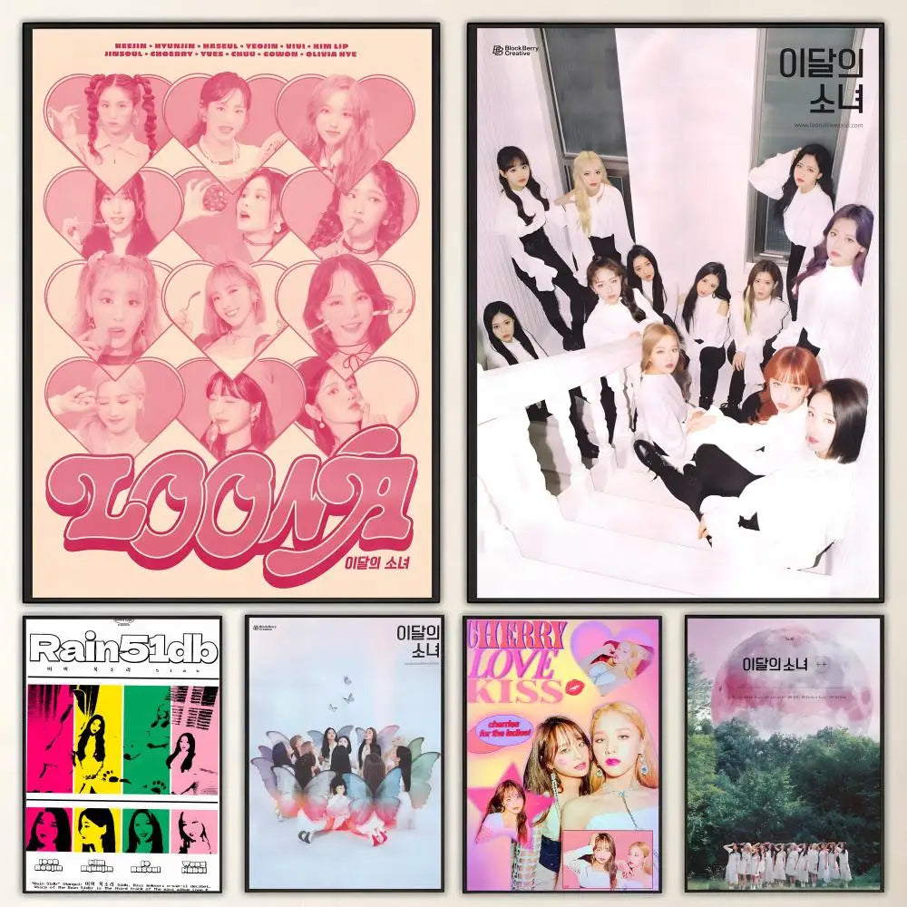Kpop LOONA HD Poster – Waterproof Sticky Wall Art Decor Wall Art Poster Axl