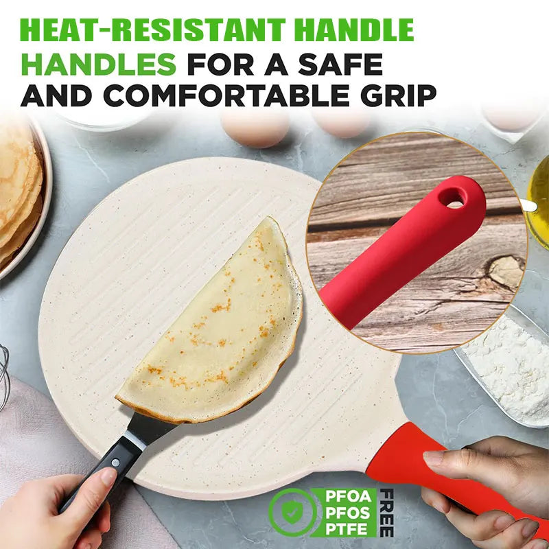 Non-Stick Granite Frying Pan – Skillet, Crepe & Grill Pan Non-Stick Skillet Axl