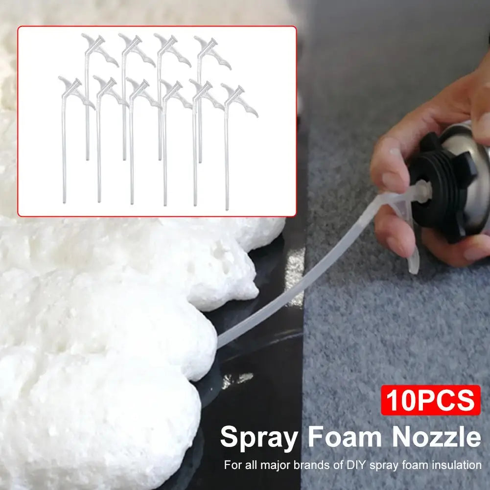 Spray Foam Replacement Tubes 10-Pack – DIY Gap Filling Nozzles Foam Nozzle Replacement Axl