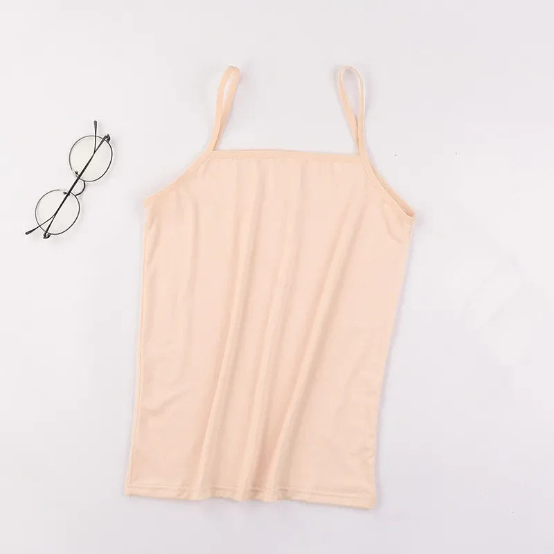Women's Slim Camisole Crop Top Tank – Halter Vest Undershirt Camisole Crop Top Axl