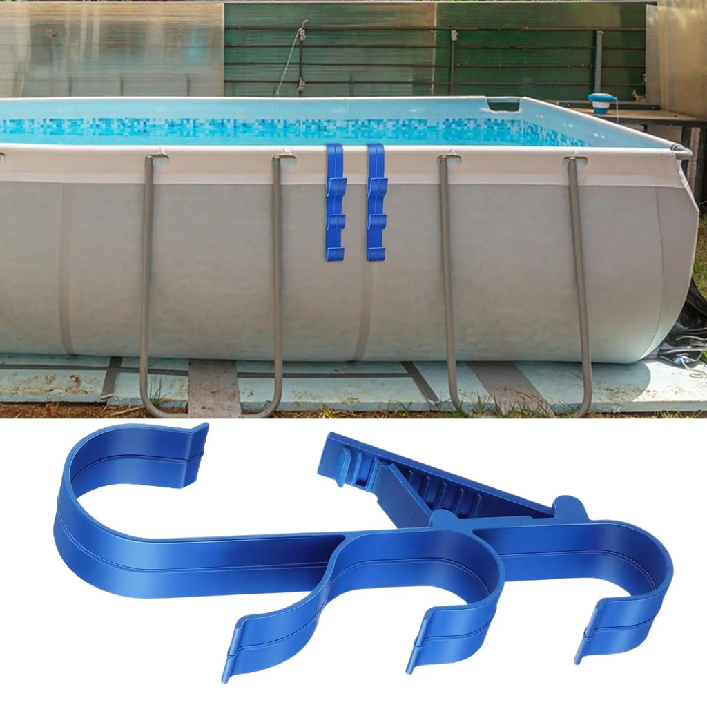 Pool Skimmer Pole Hanger Hook Set – Poolside Storage Organizer Pool Storage Hook Axl