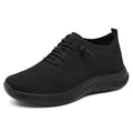 Women's Mesh Lace-Up Sneakers – Breathable Flat Casual Shoes Women's Sneakers Axl black 36