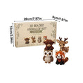 3D Beaded Animal DIY Kit – Bead Art Craft for Adults & Teens DIY Bead Craft Kit Axl forest friends