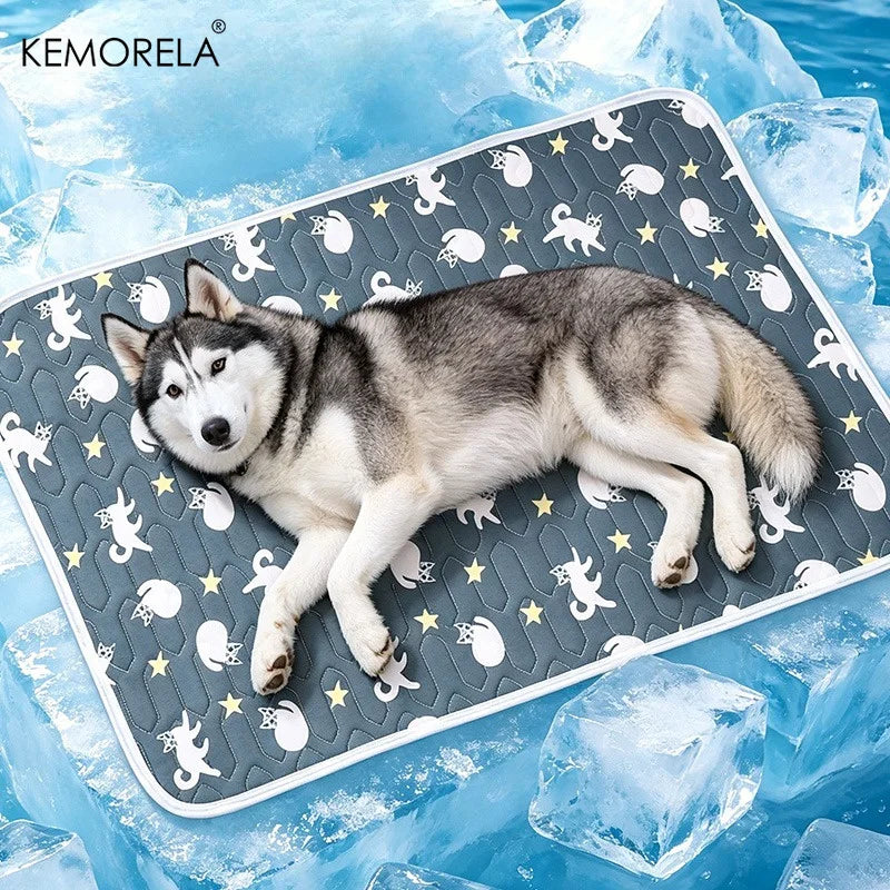 Ice Silk Pet Cooling Mat – Waterproof Dog & Cat Sleeping Pad Pet Cooling Mat Axl