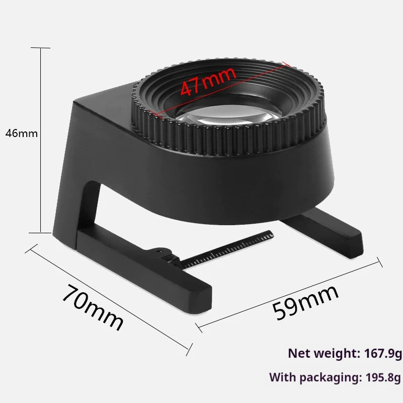 LED Magnifying Glass with Scale & 3 LED Lights | High Magnification LED Magnifying Glass Axl 15x