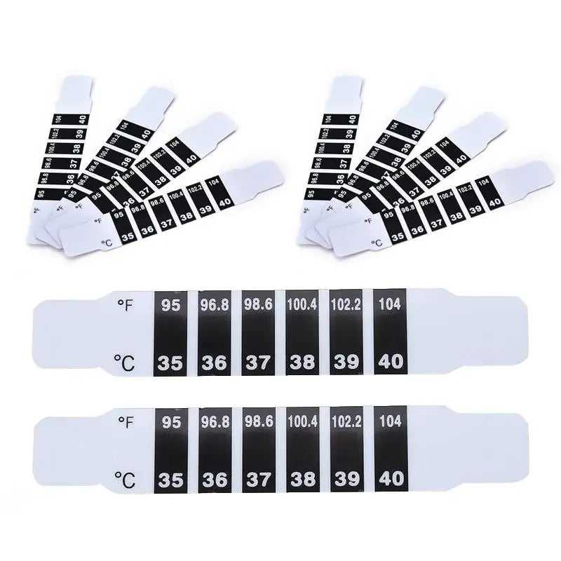 Baby Forehead Thermometer Strips – Reusable Flexible 5 or 10 Pack Baby Thermometer Strips Axl 10 pcs