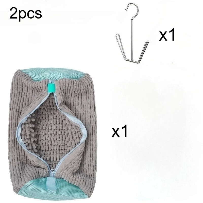 Shoe Wash Bag & Drying Hook Set – Sneaker Laundry Bag Shoe Laundry Bag Set Axl Mix-2pcs