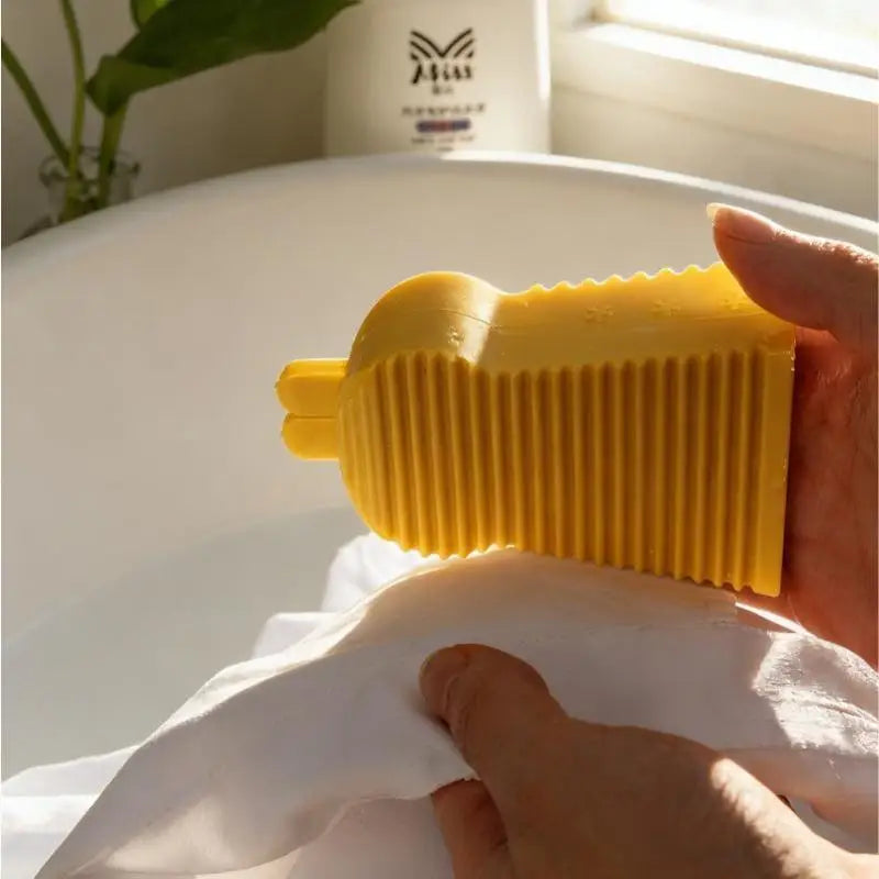 Rabbit Handheld Laundry Scrub Brush – Portable Mini Wash Board Laundry Scrub Brush Axl