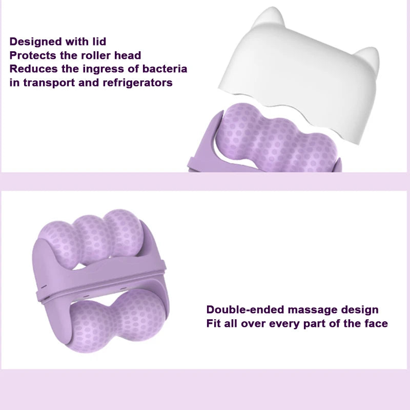 Double-Ended Ice Roller – Face & Body Cooling Massager Ice Roller Massager Axl
