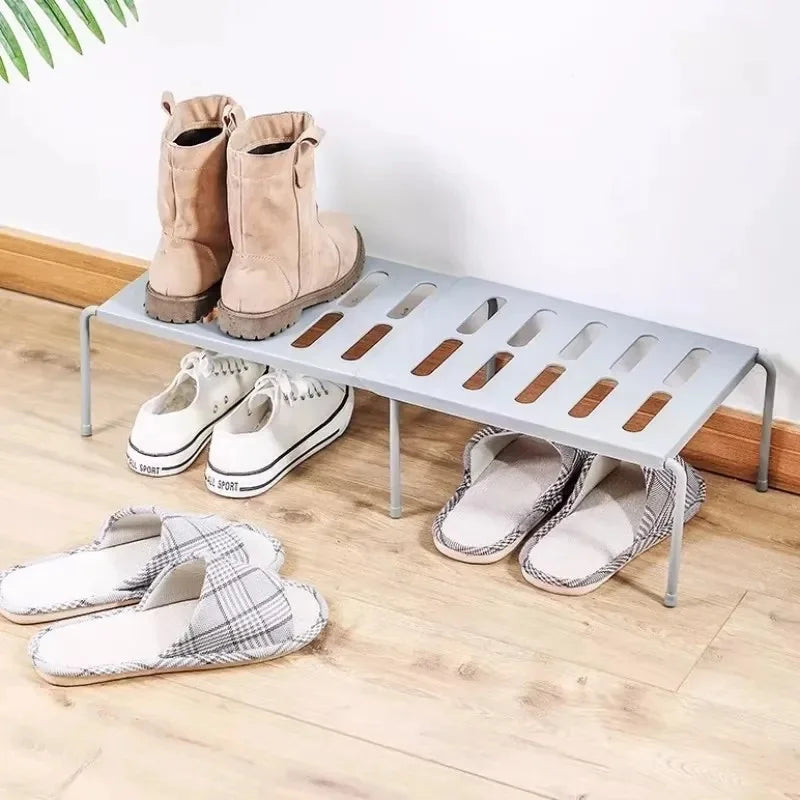 ABS Telescopic Shoe Rack – Extendable Space-Saving Organizer Shoe Storage Rack Axl