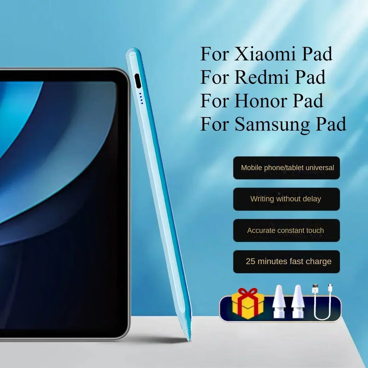 Universal Stylus Pen for Android Tablets – Xiaomi, Samsung & More Tablet Stylus Pen Axl Blue