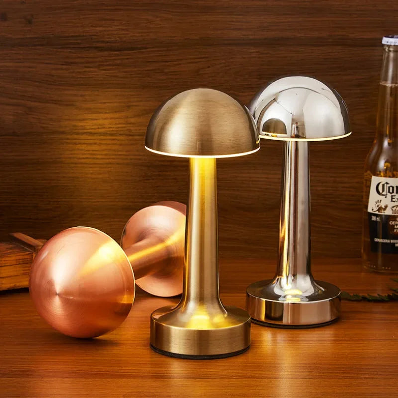Rechargeable LED Touch Table Lamp | Dimmable Metal Night Light LED Table Lamp Axl
