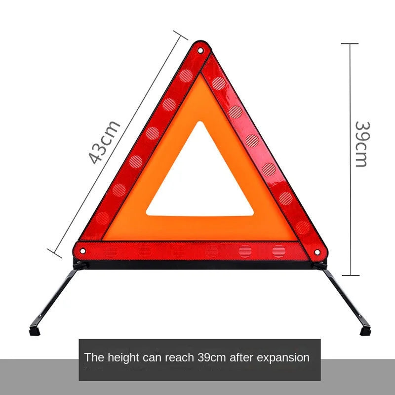 Foldable Red Reflective Warning Triangle | Car Road Safety Road Safety Triangle Axl